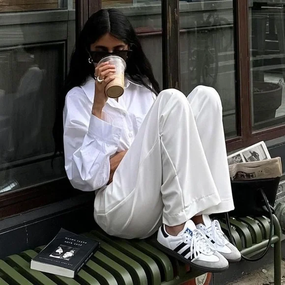 Adidas Samba OG Sneaker Cloud White / Core Black / Gum Size 7.5 - Picture 14 of 14